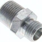 Gerade Schneidringverschr. NPT 3/8"-8 L (M14x1,5), ohne Mutter & Schneidring, Stahl verzinkt