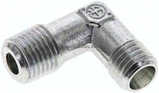 Winkel-Schneidringverschraub. R 1/4"-6 L (M12x1,5), ohne Mutter & Schneidring, Stahl verzinkt