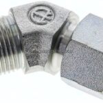 Einstellb. 45°-Schneidringverschraubung 12 S (M20x1,5), ohne Mutter & Schneidring, Stahl verzinkt