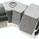 Einstellb. 45°-Schneidringverschraubung 38 S (M52x2), ohne Mutter & Schneidring, Stahl verzinkt