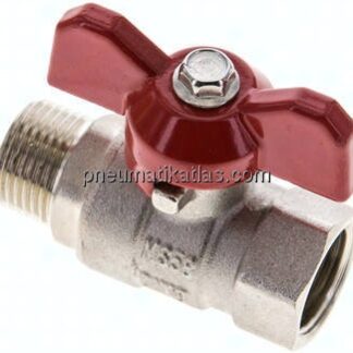 Messing-Kugelhahn, Eco-Line, R 3/8" / Rp 3/8", 0 - 25bar