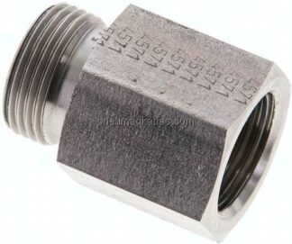 Aufschraub-Schneidringverschr. G 1/2"-15 L (M22x1,5), ohne Mutter & Schneidring, 1.4571