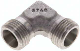 Winkel-Schneidringverschraubung 10 S (M18x1,5), ohne Mutter & Schneidring, 1.4571