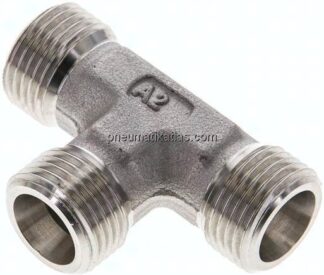 T-Schneidringverschraubung 10 S (M18x1,5), ohne Mutter & Schneidring, 1.4571