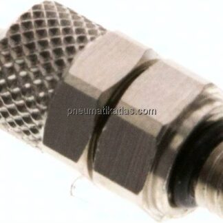 Gerade Verschraubung M 5-4x2mm, Messing vernickelt