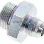 Doppelnippel G 3/4"-UNF 3/4"-16(JIC), Stahl verzinkt