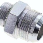 Doppelnippel G 3/4"-UN 1-5/16"-12(JIC), Stahl verzinkt