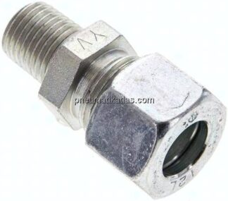 Gerade Schneidringverschr. NPT 1/4"-12 L (M18x1,5), Stahl verzinkt