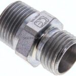 Gerade Schneidringverschr. R 3/8"-10 L (M16x1,5), ohne Mutter & Schneidring, Stahl verzinkt