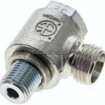 Winkel-Schwenkverschraubung G 1/4"-10 L (M16x1,5), ohne Mutter & Schneidring, Stahl verzinkt