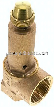 TÜV-Ecksicherheitsventil G 1-1/2", 12,0 bar