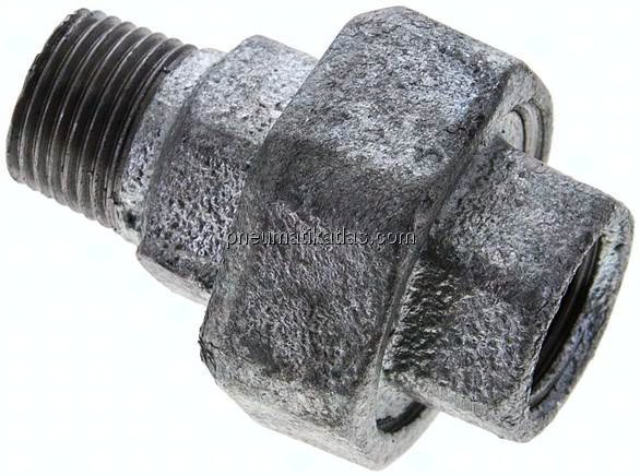 Verschraubung flach dichtend Rp/R 1/2" (IG/AG)