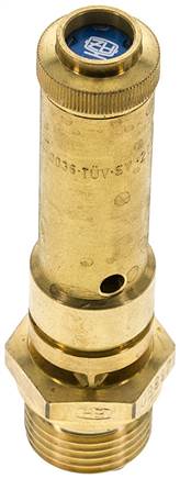 TÜV-Sicherheitsventil G 1/2" (DN8), 14,30 bar, Messing