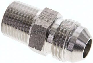 Doppelnippel NPT 3/8"-UNF 3/4"-16(JIC), 1.4571