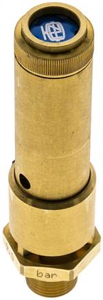 TÜV-Sicherheitsventil G 3/8" (DN10), 17,30 bar, Messing