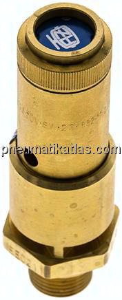 TÜV-Sicherheitsventil G 3/8" (DN10), 2,20 bar, Messing
