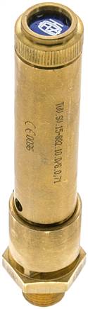 TÜV-Sicherheitsventil G 3/8" (DN10), 44,50 bar, Messing