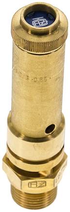 TÜV-Sicherheitsventil G 3/8" (DN8), 19,40 bar, Messing