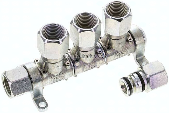 CEJN Multilink 3-fach Verteiler, mit Innengewinde G 1/2" als Abgang
