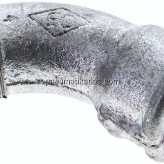 45°-Bogen Rp 3/4"(IG)-R 3/4"(AG), Temperguss verzinkt