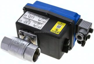Elektr. Messing-Kugelhahn, G 1", 85 - 240 V (AC/DC) (Sanitär)