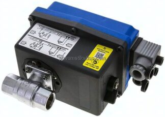 Elektr. Messing-Kugelhahn, G 1/2", 85 - 240 V (AC/DC) (Sanitär)