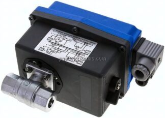 Elektr. Messing-Kugelhahn, G 1/4", 24 V (AC/DC) (Sanitär)