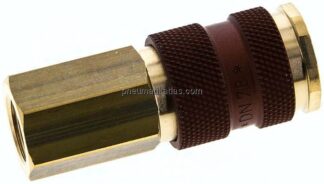 Kupplungsdose (NW7,2) G 1/4"(IG), braun, Dreieck 12,5 mm