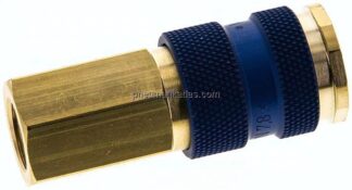 Kupplungsdose (NW7,2) G 1/4"(IG), blau, Sechseck SW12