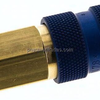 Kupplungsdose (NW7,2) G 1/4"(IG), blau, Sechseck SW12