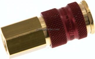 Kupplungsdose (NW7,2) G 1/4"(IG), rot, Achteck SW12