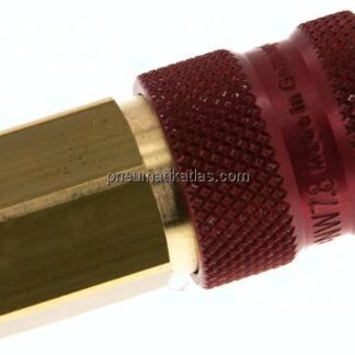 Kupplungsdose (NW7,2) G 1/4"(IG), rot, Achteck SW12