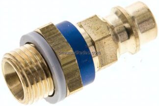 Kupplungsstecker (NW7,2) G 1/4"(AG), blau, Sechseck SW12