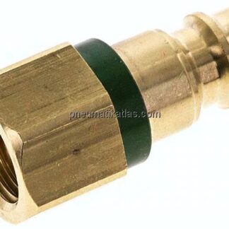 Kupplungsstecker (NW7,2) G 1/4"(IG), grün, Kreis Ø 12,5 mm