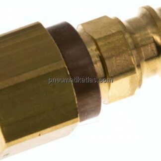 Kupplungsstecker (NW7,2) G 1/4"(IG), braun, Dreieck 12,5 mm