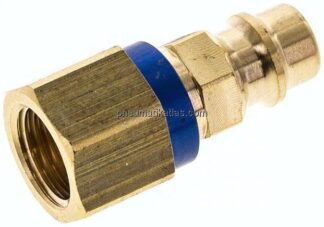 Kupplungsstecker (NW7,2) G 1/4"(IG), blau, Sechseck SW12