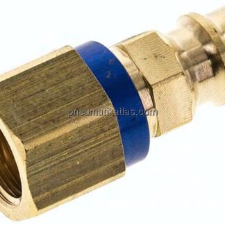 Kupplungsstecker (NW7,2) G 1/4"(IG), blau, Sechseck SW12