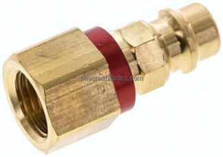 Kupplungsstecker (NW7,2) G 1/4"(IG), rot, Achteck SW12