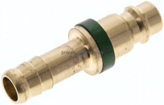 Kupplungsstecker (NW7,2) 9 (3/8")mm Schlauch, grün, Kreis Ø 12,5 mm