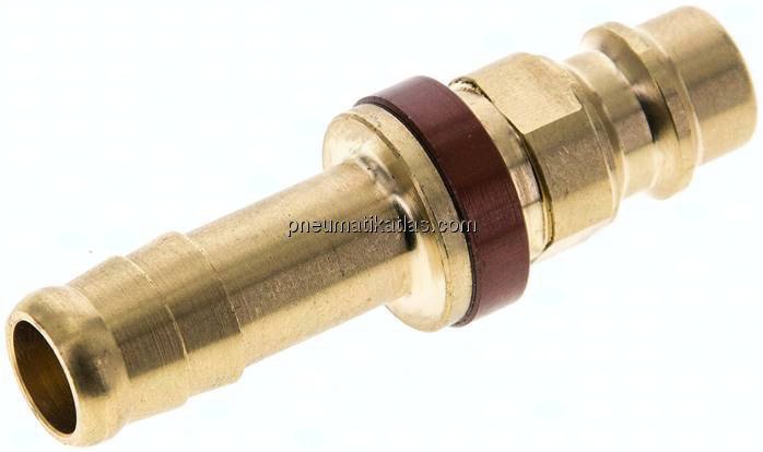 Kupplungsstecker (NW7,2) 9 (3/8")mm Schlauch, braun, Dreieck 12,5 mm