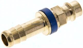 Kupplungsstecker (NW7,2) 9 (3/8")mm Schlauch, blau, Sechseck SW12