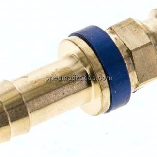 Kupplungsstecker (NW7,2) 9 (3/8")mm Schlauch, blau, Sechseck SW12