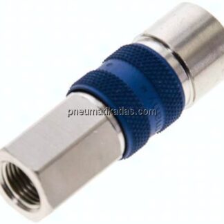 Kupplungsdose (NW5) G 1/8"(IG), blau, Sechseck SW10