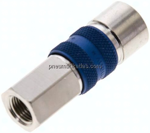 Kupplungsdose (NW5) G 1/8"(IG), blau, Sechseck SW10