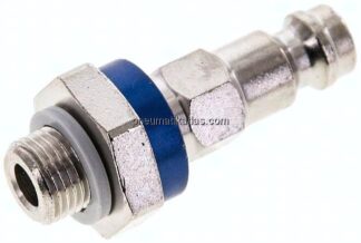 Kupplungsstecker (NW5) G 1/8"(AG), blau, Sechseck SW10
