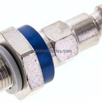 Kupplungsstecker (NW5) G 1/8"(AG), blau, Sechseck SW10