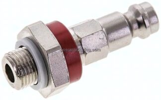 Kupplungsstecker (NW5) G 1/8"(AG), rot, Achteck SW10