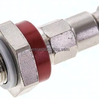 Kupplungsstecker (NW5) G 1/8"(AG), rot, Achteck SW10