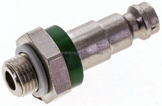 Kupplungsstecker (NW5) G 1/8"(AG), grün, Kreis Ø 10,5 mm