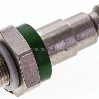 Kupplungsstecker (NW5) G 1/8"(AG), grün, Kreis Ø 10,5 mm